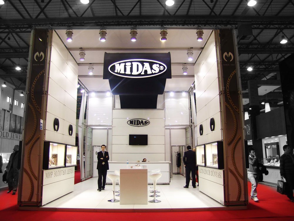 Midas modüler fuar standı uygulaması