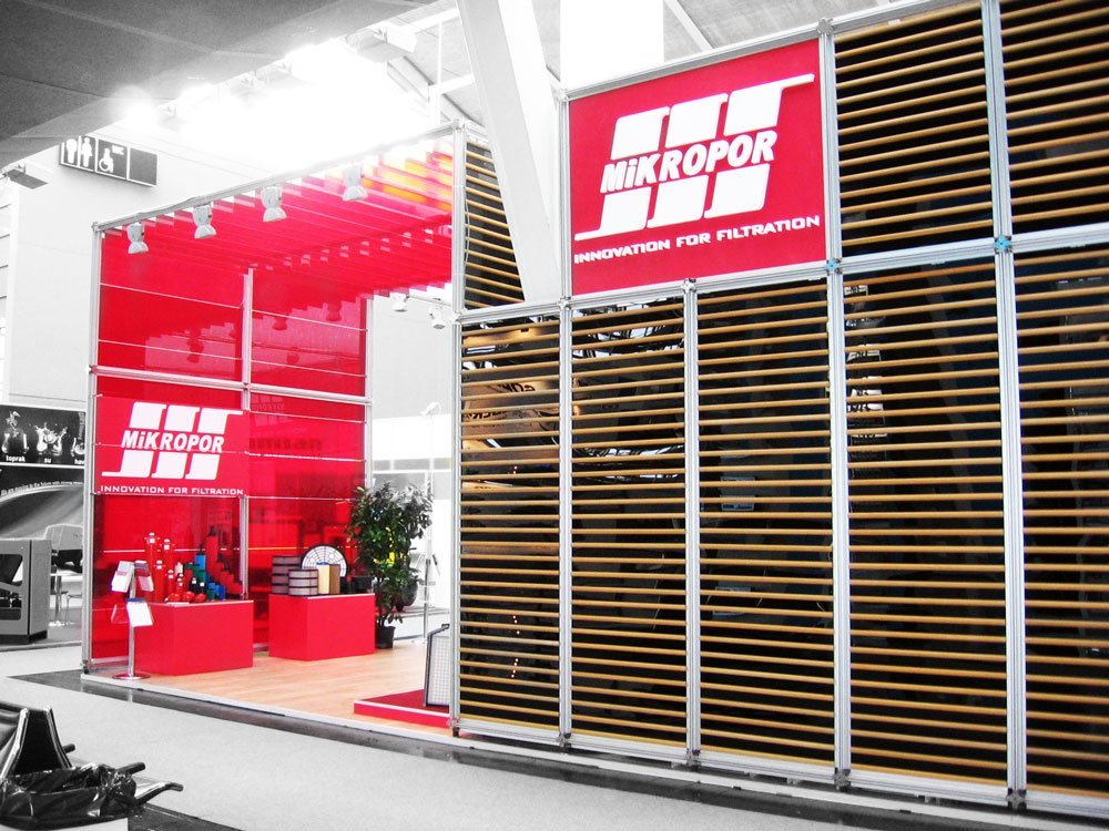 Mikropor modüler stand teslim — Düzey Fuar